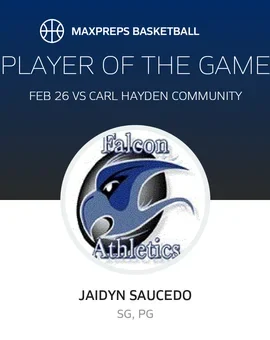 Congratulations to Jaidyn Saucedo for being selected the Catalina Foothills player of the game